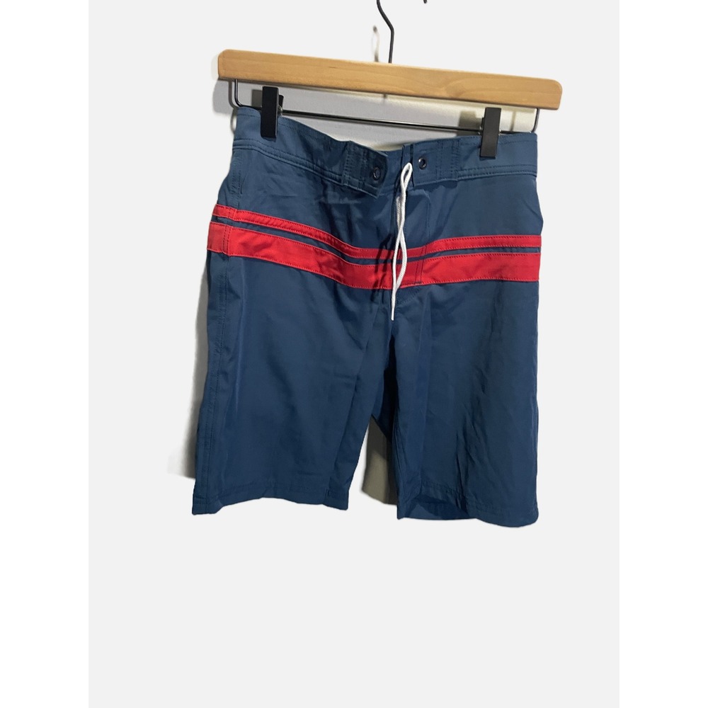Crewcuts Swim Trunks Boys 14 Blue Red Striped Board‎ Shorts Beach Pool